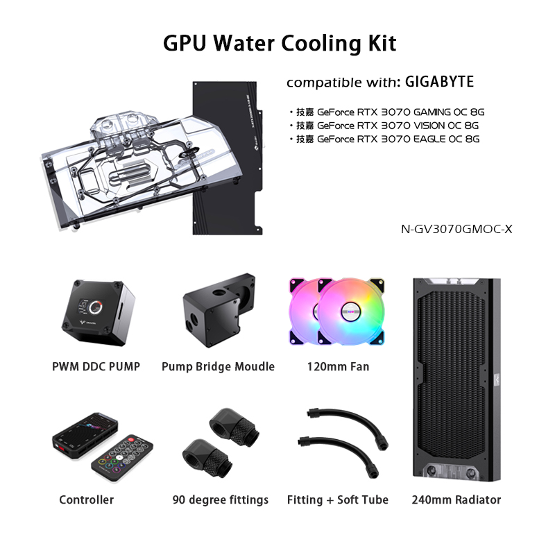 Pc Water Cooling - ゴールドセラー Granzon 水冷キット RTX 3070/3080/3090 RX6900X