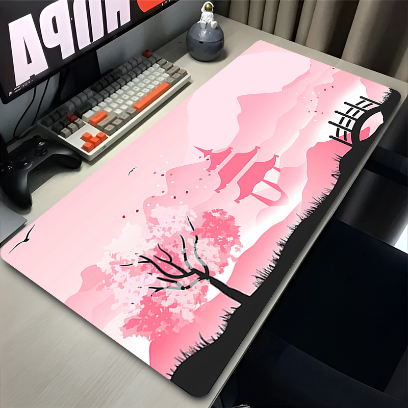 Pc Gaming Pink - マウスパッド ゲーマー コンピューターアクセサリー サクラピンク キーボード テーブルマット