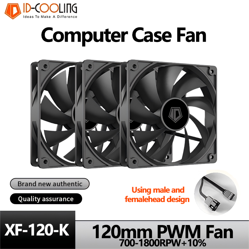 Pc Gaming Liquid - ID-COOLING XF-120-K シンプルで効率的なPCゲーマー向けコンピューターケースファン 12V 4ピン PWM速度調整可能