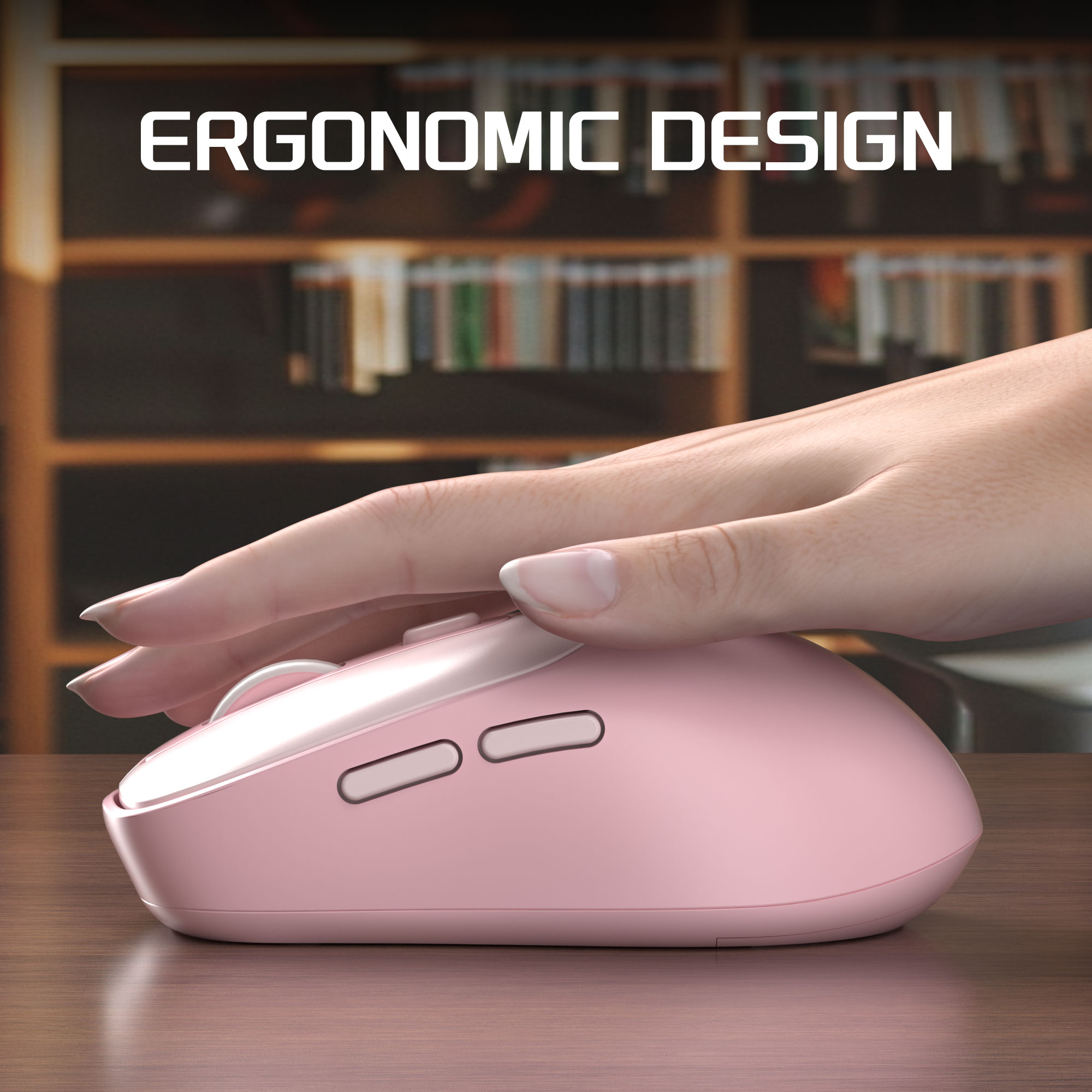 MageGee ワイヤレスマウス 2.4Ghz USB 接続 - Pc Gaming Pink のレビューと価格
